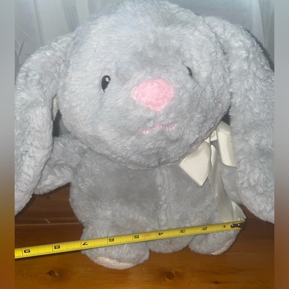 Animal Adventure Hoppy Hoop Bunny Stuffed Animal plush gray toy Easter spring - Picture 5 of 10